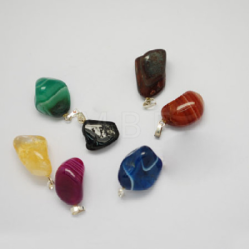 Mixed Gemstone Pendants G-R119-1