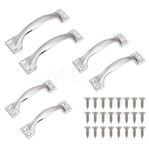 Unicraftale 6 Sets 3 Styles 201 Stainless Steel Drawer Handles STAS-UN0045-61-1