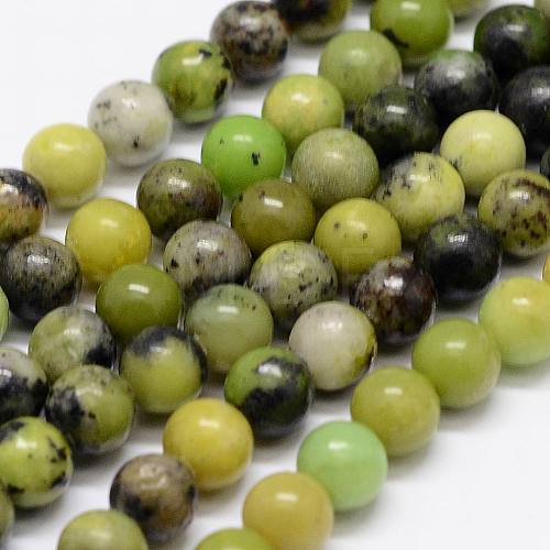 Natural Serpentine Beads Strands G-N0170-002-4.5mm-1