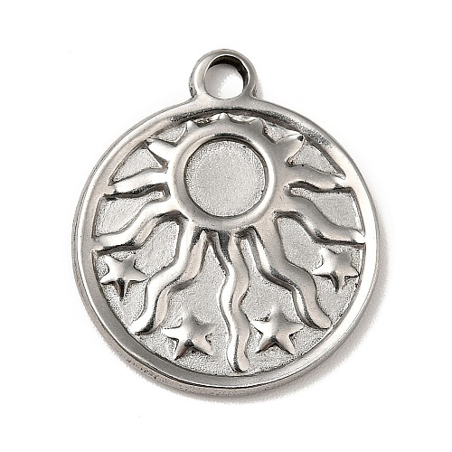 Tarnish Resistant 304 Stainless Steel Pendant Cabochon Settings STAS-G278-01P-1