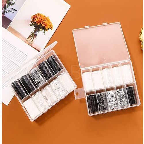 10Rolls 2 Colors Nail Art Transfer Stickers MRMJ-R091-14-1