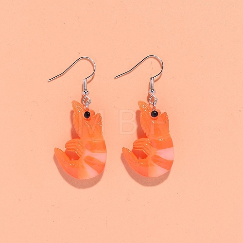 Resin Food Model Dangle Earrings PW-WG579D2-01-1