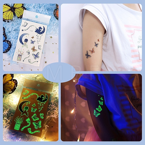 Luminous Removable Temporary Water Proof Tattoos Paper Stickers PW-WG0C2ED-04-1