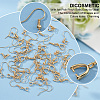 40Pcs 2 Size Rack Plating Brass Earring Hooks KK-DC0002-01-3