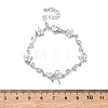 Brass Micro Pave Cubic Zirconia Link Chain Bracelets for Women BJEW-C156-04E-04P-5