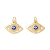 Rack Plating Brass Enamel Pendants KK-D073-28G-02-1