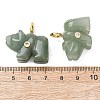 Natural Green Aventurine Carved Pendants G-H357-02G-12-3