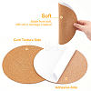 10Pcs Cork Drink Coasters DJEW-BC0001-04-3