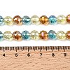 Electroplate Glass Beads Strands EGLA-D300-06-8mm-24-5
