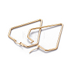 201 Stainless Steel Angular Hoop Earrings EJEW-F219-06B-G-2