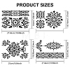 MAYJOYDIY US 1 Set Mandala PET Hollow Out Drawing Painting Stencils DIY-MA0002-95-2