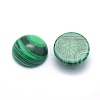 Synthetic Malachite Cabochons G-P393-R49-6MM-2