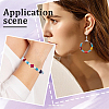 5 Strands Greek Cross Synthetic Turquoise Bead Strands TURQ-SC0001-14-5