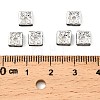 Brass Rhinestone Spacer Beads RSB072-04S-4