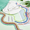 20 Strands 10 Colors Acrylic Opaque Cable Chains PACR-FH0001-05-4