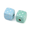 Printed Opaque Acrylic Beads AC-CBADA7D-12-2