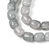 Baking Paint Crackle Glass Beads Strands DGLA-N019-01B-03-4
