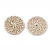 Handmade Reed Cane/Rattan Woven Beads WOVE-T006-029A-2