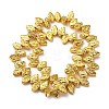 Electroplate Glass Beads Strands EGLA-H109-10-3