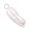 Natural Baroque Pearl Keshi Pearl Pendants PALLOY-JF04553-02-4