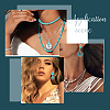 16Pcs 8 Styles Synthetic Turquoise Pendants FIND-SC0003-47-6