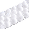 Dyed Natural Selenite Beads Strands G-T138-233A-1