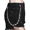 Punk Style Alloy with Aluminium Spiked Cone Chain Belts for Pants FS-WGA3437-01-1