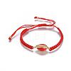 (Jewelry Parties Factory Sale)Adjustable Nylon Cord Braided Beaded Bracelets BJEW-N303-02-4