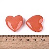 Dyed & Heated Imitation Jade Glass Beads GLAA-T023-44E-3