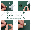 DIY Half Round Adjustable Ring Making Kit DIY-SC0019-86-4