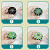 DIY Embroidery Temari Ball Keychain Kits DIY-I064-A06-9