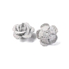 3D Rose Flower Baking Paint Aluminum Beads FIND-L019-01C-2