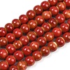 Handmade Fancy Antique Glazed Porcelain Ceramic Round Beads Strands PORC-L019-8mm-08-1