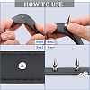 20Pcs Zinc Alloy Spikes Screwback Studs FIND-GF0008-53B-6