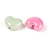 Luminous UV Plating Opaque Acrylic Beads OACR-N154-02B-01-3