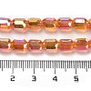 Electroplate Glass Beads Strands EGLA-D030-19C-4