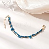 Adjustable Natural Malaysia Jade & 304 Stainless Steel Multi-strand Bracelets BJEW-JB13035-01-4