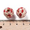 Fruit Theme Wood European Beads WOOD-M011-01E-3