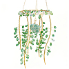 1Bag Iron & Glass Hanging Ornaments HJEW-SP0001-65A-1
