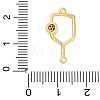 Brass Black Enamel Connector Charms LS-KK-NH0005-02G-3