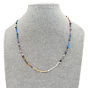 Vintage Round Glass Seed Beaded Necklaces for Women KY5585-1-4