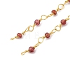 Brass Chain Necklace Making KK-K337-13G-04-2