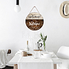 Wooden Hanging Plate HJEW-WH0027-002-4