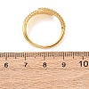 Brass Micro Pave Cubic Zirconia Cuff Open Rings for Women RJEW-F217-01G-3