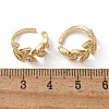 Brass Micro Pave Clear Cubic Zirconia Cuff Earrings X-EJEW-I249-11G-4