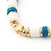 Handmade Polymer Clay Beads Stretch Bracelets Sets BJEW-JB06353-02-5