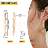 16Pcs Brass Stud Earring Findings KK-BC0008-65-2
