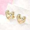 304 Stainless Steel Rhinestone Stud Earrings EJEW-U046-01G-1