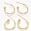 Brass Stud Earring Findings LS-X-KK-T020-105G-1