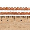 Natural Sunstone Beads Strands G-G066-4mm-3